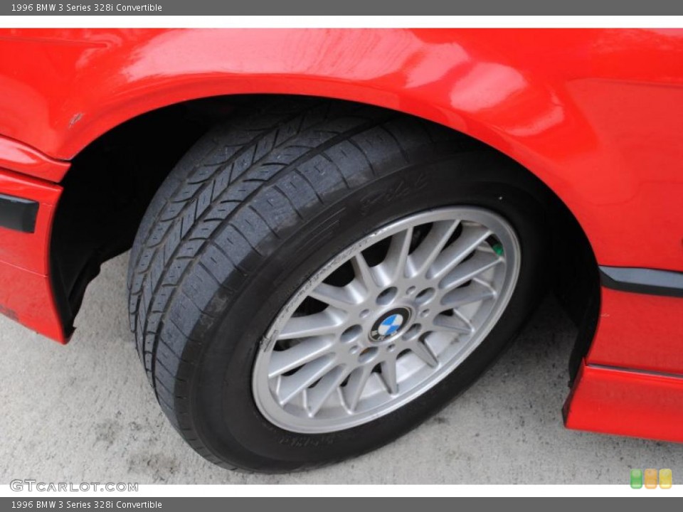 1996 BMW 3 Series 328i Convertible Wheel and Tire Photo #27007071