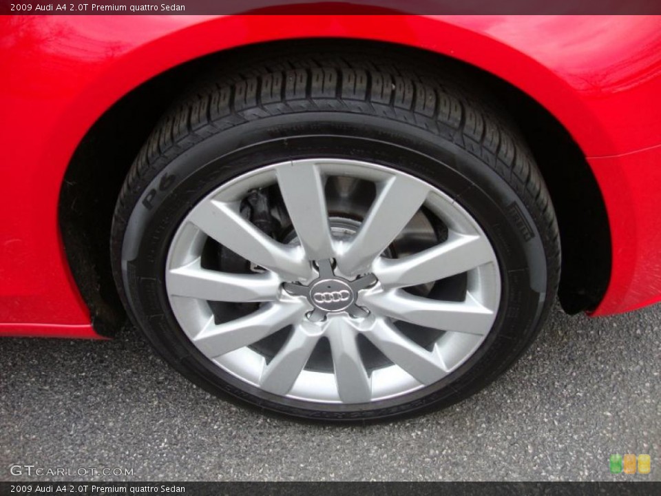 2009 Audi A4 2.0T Premium quattro Sedan Wheel and Tire Photo #27507195