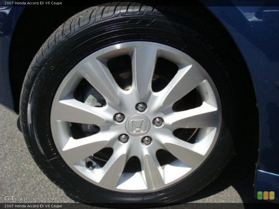 2007 Honda Accord EX V6 Coupe Wheel and Tire Photo #27815321