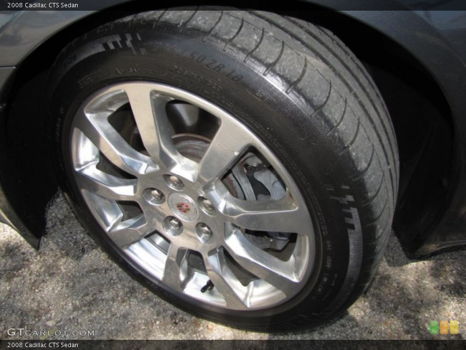 2008 Cadillac CTS Sedan Wheel and Tire Photo #27935592