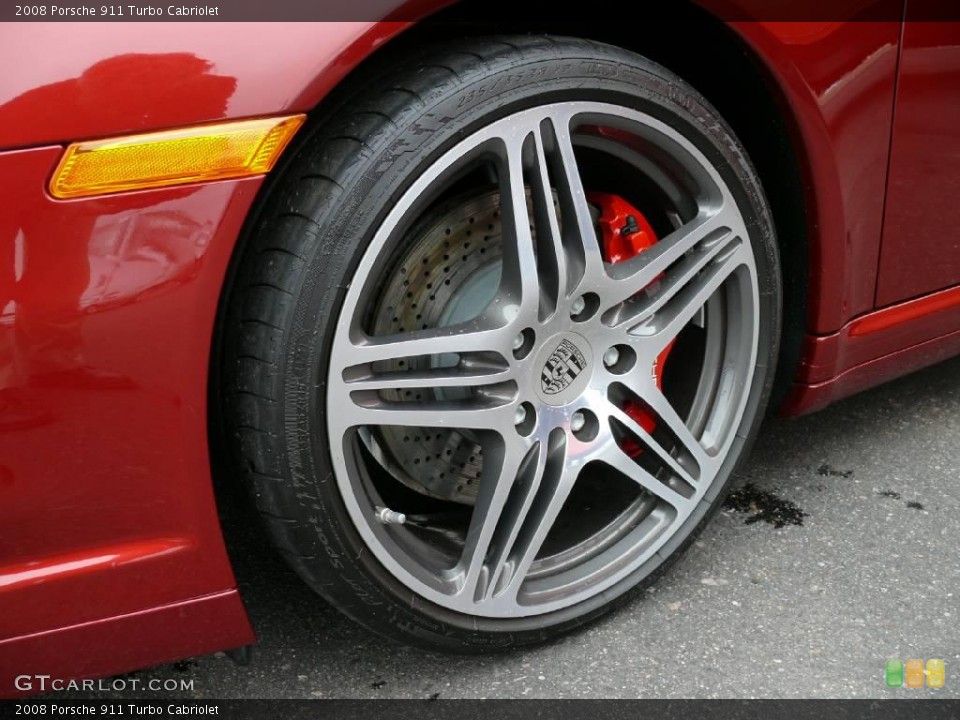 2008 Porsche 911 Turbo Cabriolet Wheel and Tire Photo #2836307