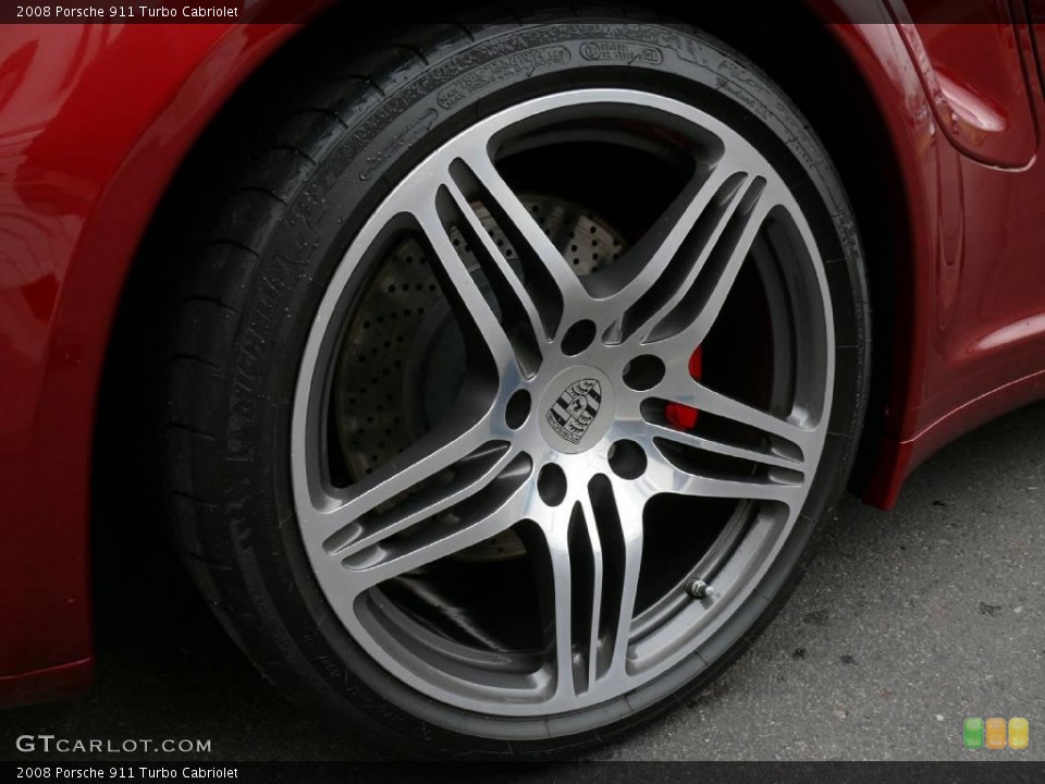 2008 Porsche 911 Turbo Cabriolet Wheel and Tire Photo #2836317