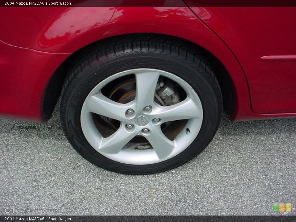 2004 Mazda MAZDA6 s Sport Wagon Wheel and Tire Photo #28644206