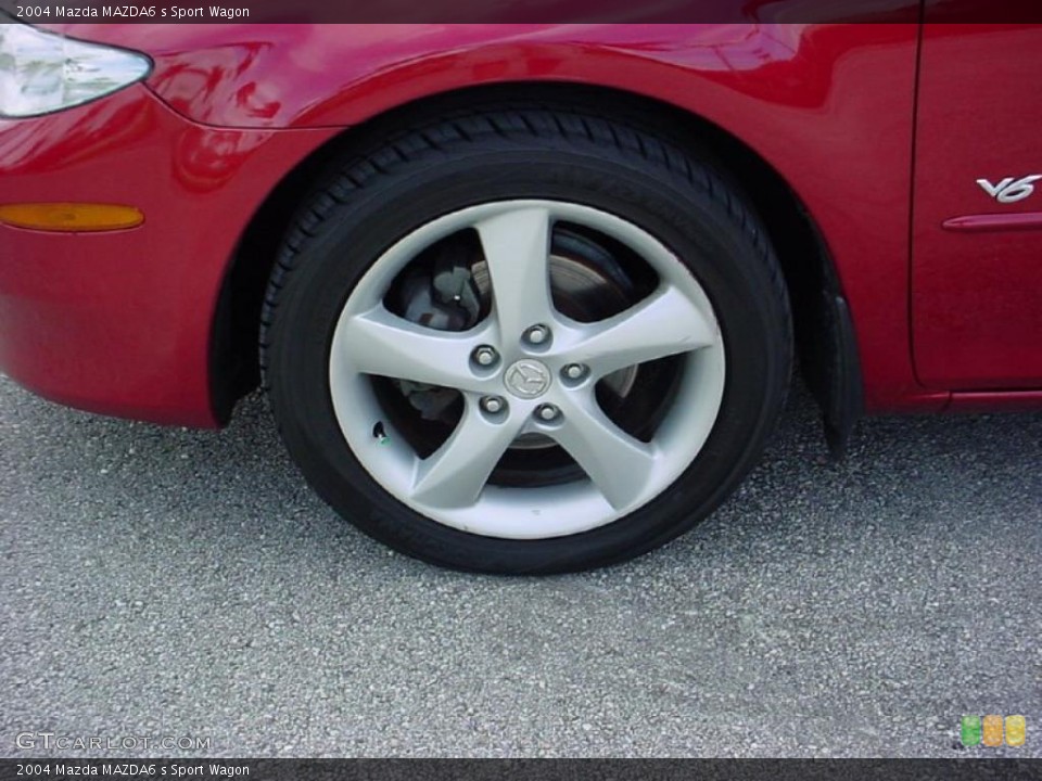 2004 Mazda MAZDA6 s Sport Wagon Wheel and Tire Photo #28644354