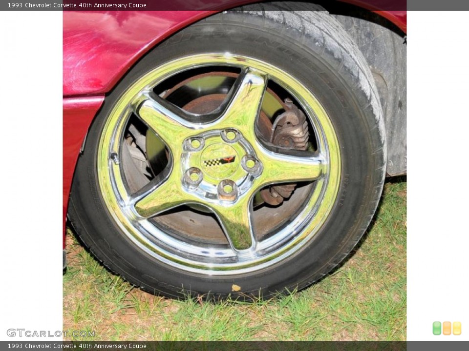 1993 Chevrolet Corvette 40th Anniversary Coupe Wheel and Tire Photo #31291175