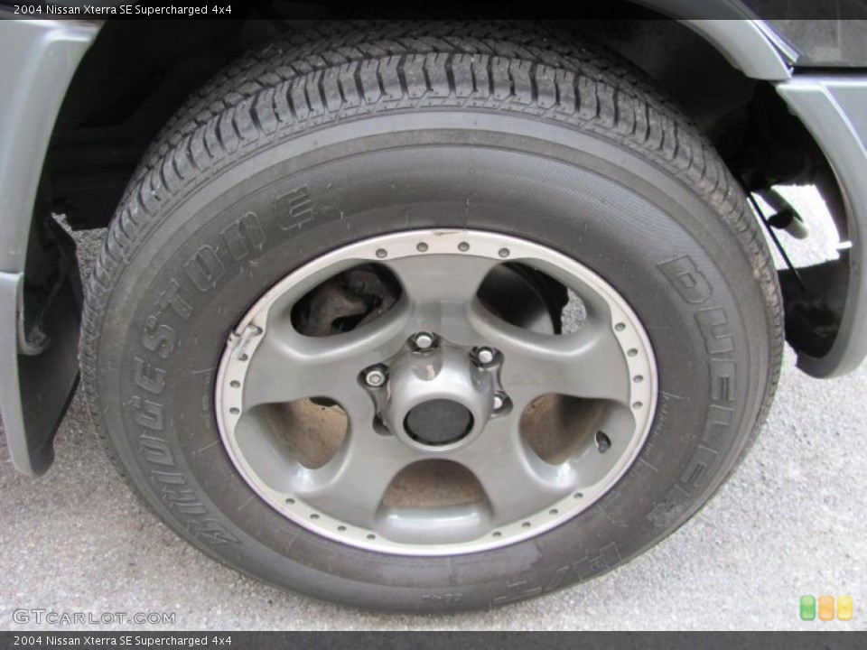 2004 Nissan Xterra SE Supercharged 4x4 Wheel and Tire Photo #32256390