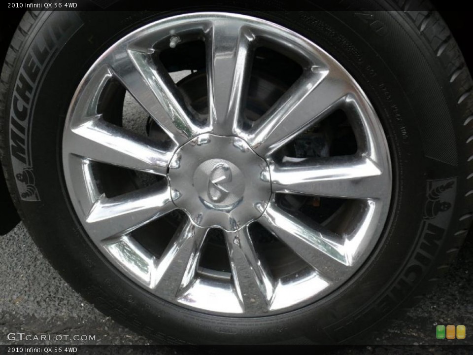2010 Infiniti QX 56 4WD Wheel and Tire Photo #33280781