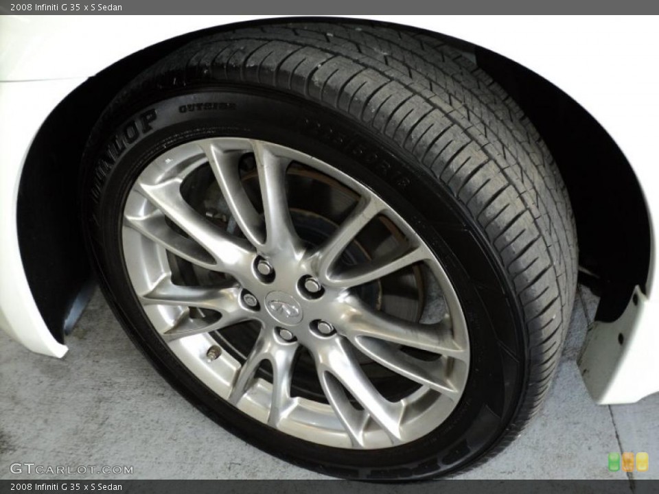 2008 Infiniti G 35 x S Sedan Wheel and Tire Photo #33378345