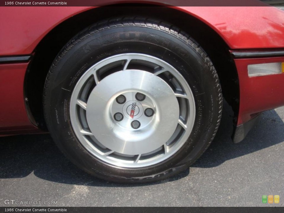 1986 Chevrolet Corvette Convertible Wheel and Tire Photo #34478833