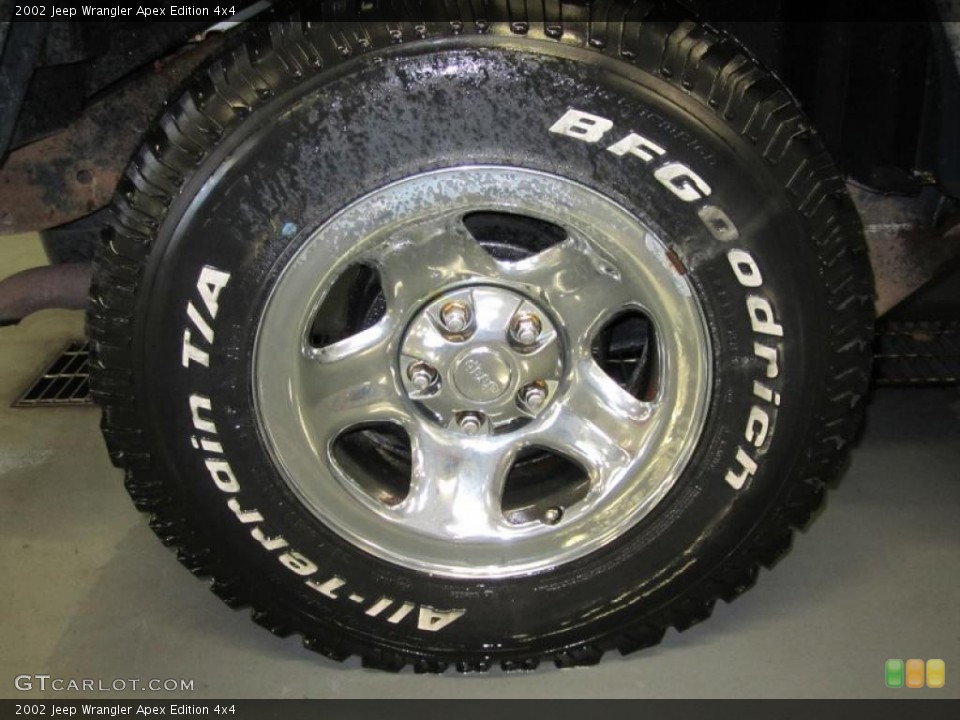 2002 Jeep Wrangler Apex Edition 4x4 Wheel and Tire Photo #35667773