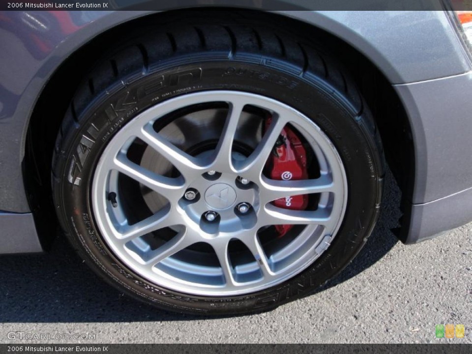 2006 Mitsubishi Lancer Evolution IX Wheel and Tire Photo #36038253