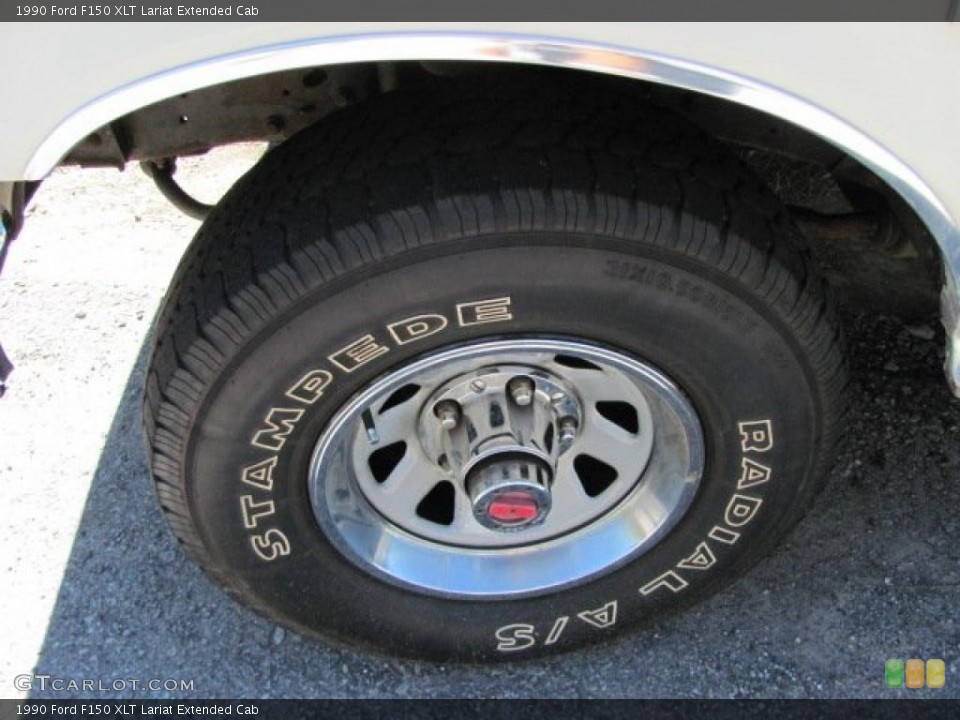 1990 Ford F150 XLT Lariat Extended Cab Wheel and Tire Photo #36148163