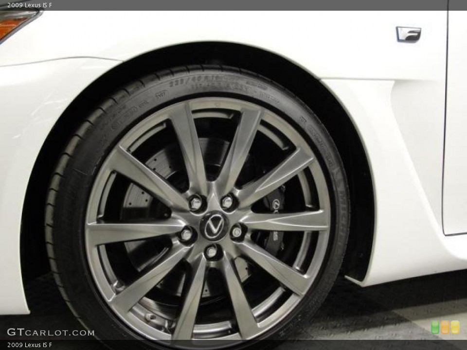 2009 Lexus IS F Wheel and Tire Photo #36199177