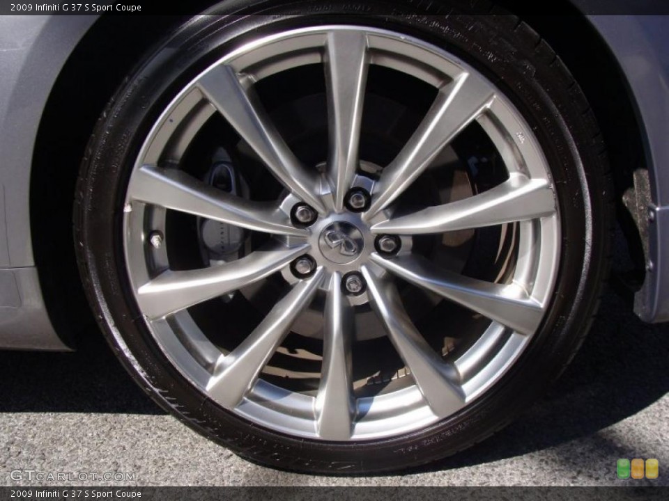 2009 Infiniti G 37 S Sport Coupe Wheel and Tire Photo #36286029