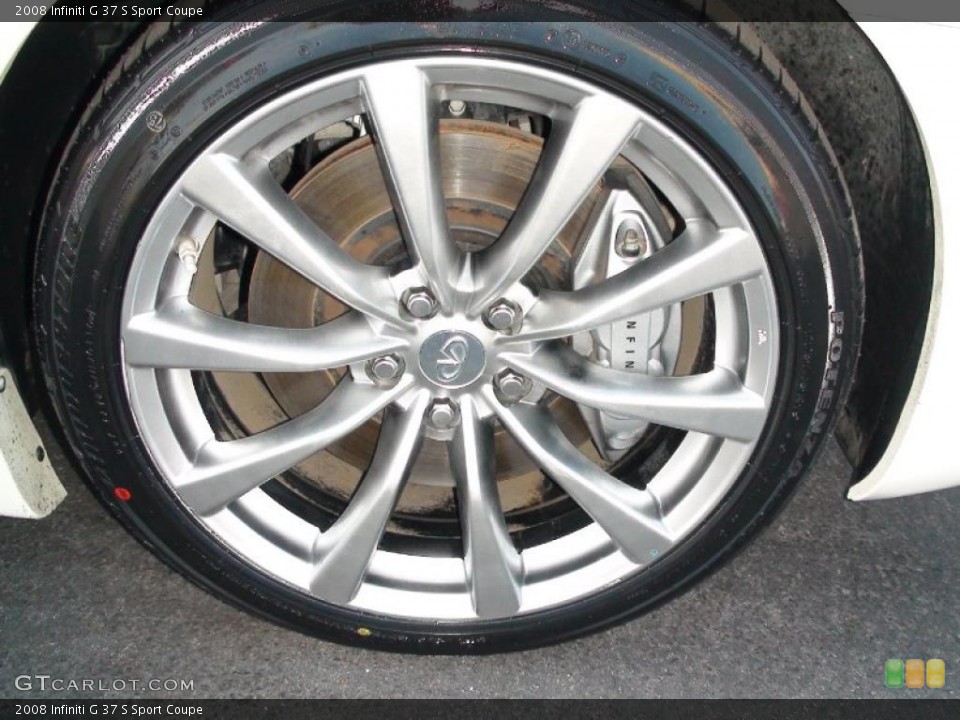 2008 Infiniti G 37 S Sport Coupe Wheel and Tire Photo #37315507