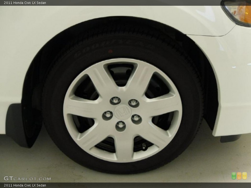 2011 Honda Civic LX Sedan Wheel and Tire Photo #37329591