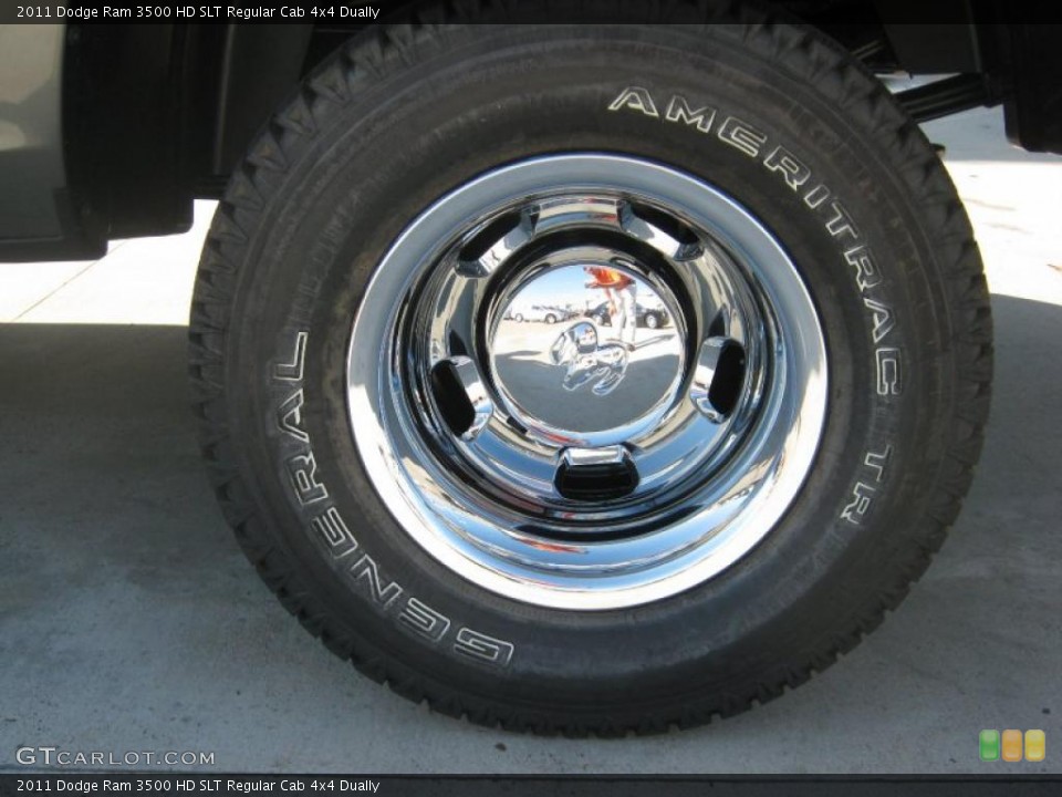 2011 Dodge Ram 3500 HD SLT Regular Cab 4x4 Dually Wheel and Tire Photo #37350552
