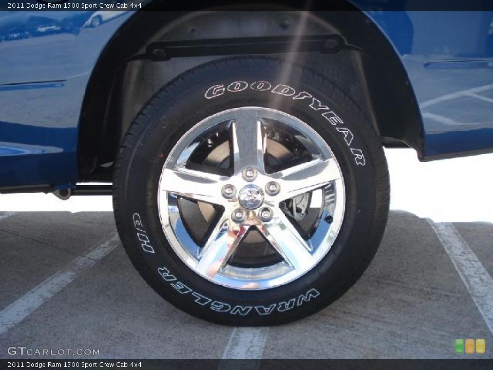 2011 Dodge Ram 1500 Sport Crew Cab 4x4 Wheel and Tire Photo #37382664