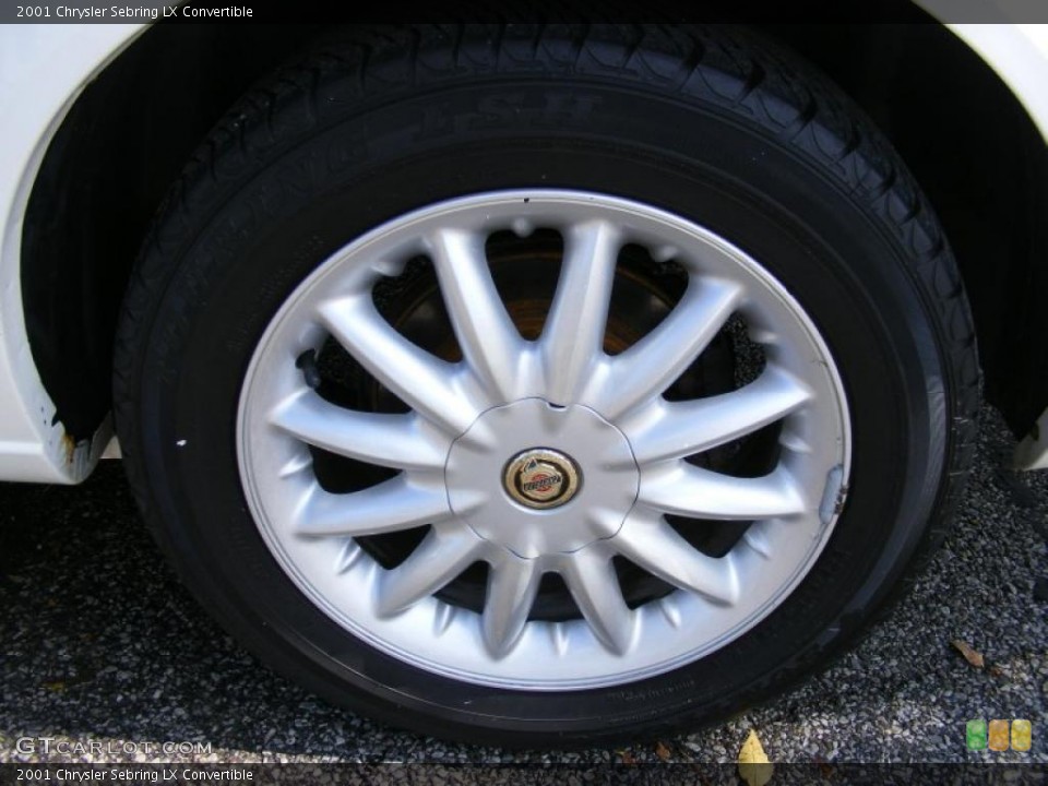 2001 Chrysler Sebring LX Convertible Wheel and Tire Photo #37385370