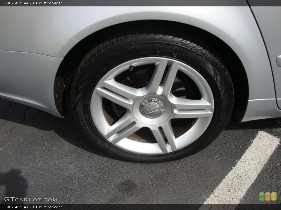 2007 Audi A4 2.0T quattro Sedan Wheel and Tire Photo #37386796