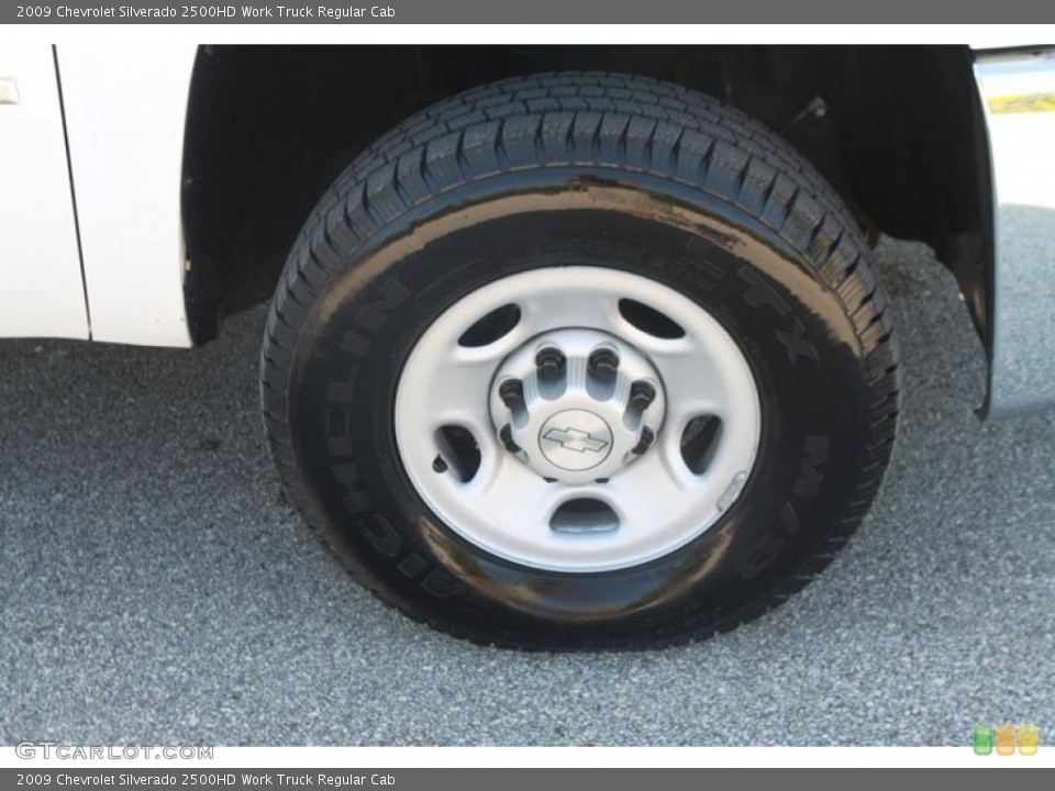 2009 Chevrolet Silverado 2500HD Work Truck Regular Cab Wheel and Tire Photo #37414722