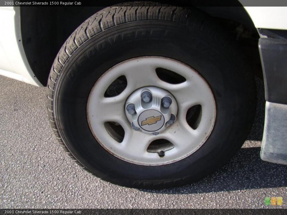 2001 Chevrolet Silverado 1500 Regular Cab Wheel and Tire Photo #37440246