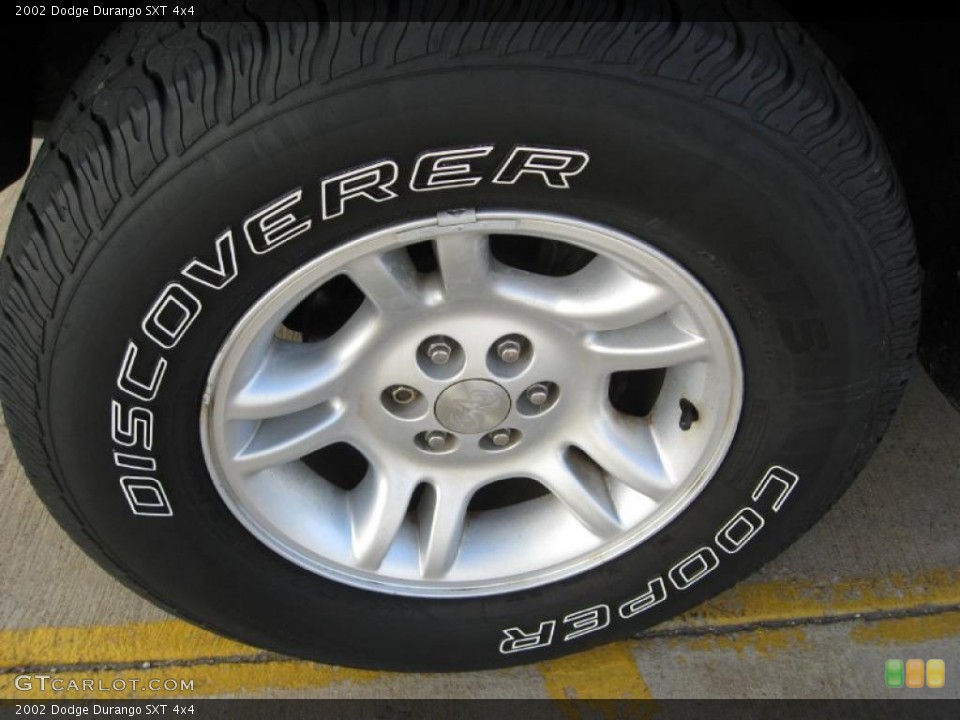 2002 Dodge Durango SXT 4x4 Wheel and Tire Photo #37481265