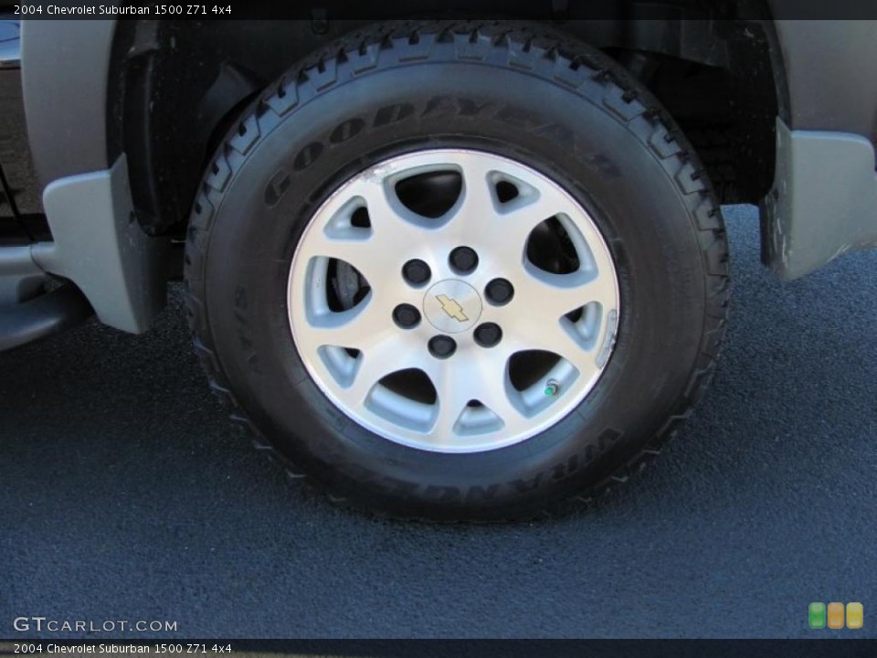 2004 Chevrolet Suburban 1500 Z71 4x4 Wheel and Tire Photo #37489085