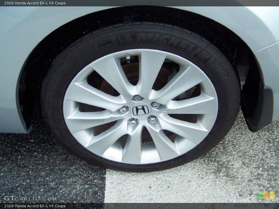 2009 Honda Accord EX-L V6 Coupe Wheel and Tire Photo #37497104