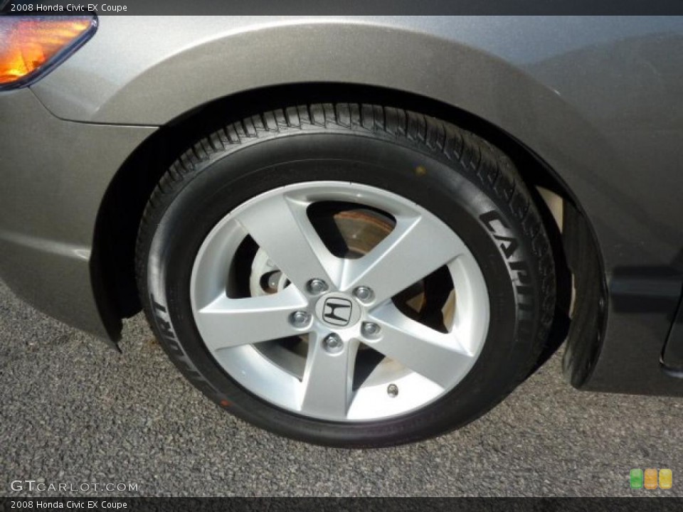 2008 Honda Civic EX Coupe Wheel and Tire Photo #37510541
