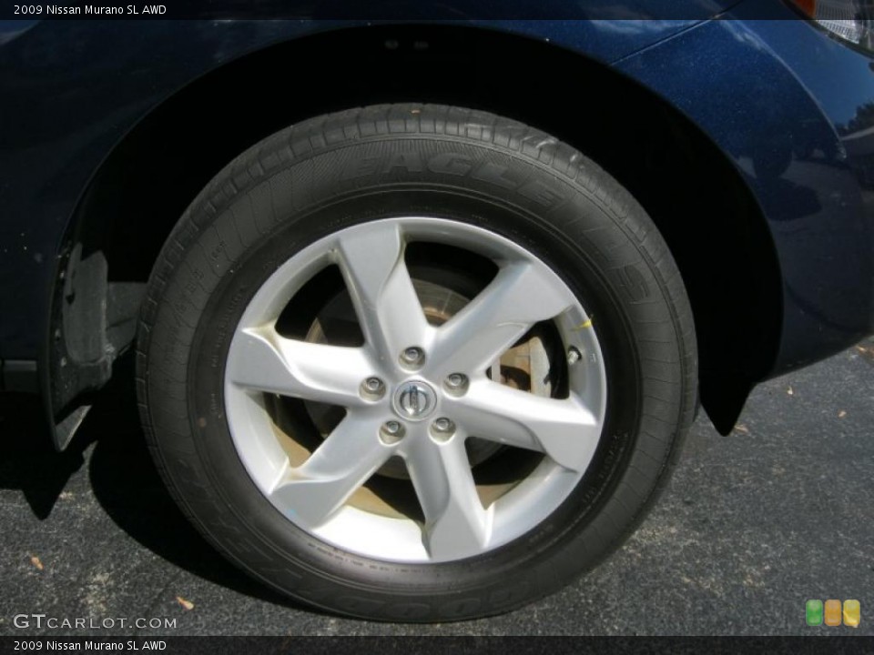 2009 Nissan Murano SL AWD Wheel and Tire Photo #37517146