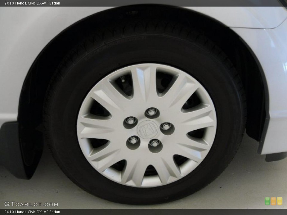 2010 Honda Civic DX-VP Sedan Wheel and Tire Photo #37537372