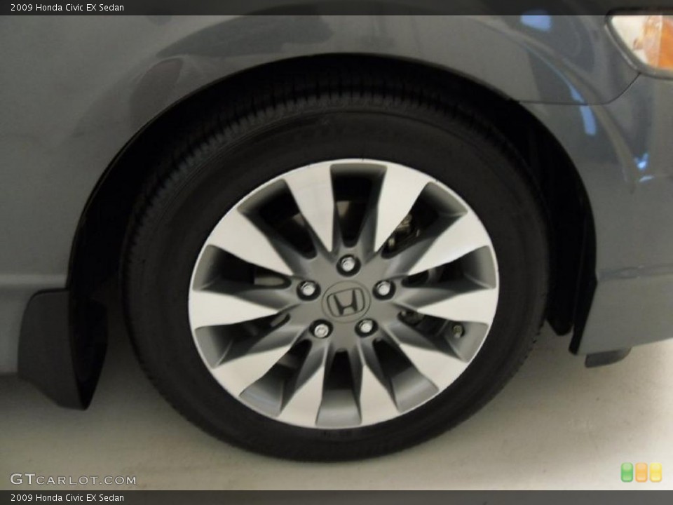 2009 Honda Civic EX Sedan Wheel and Tire Photo #37538636