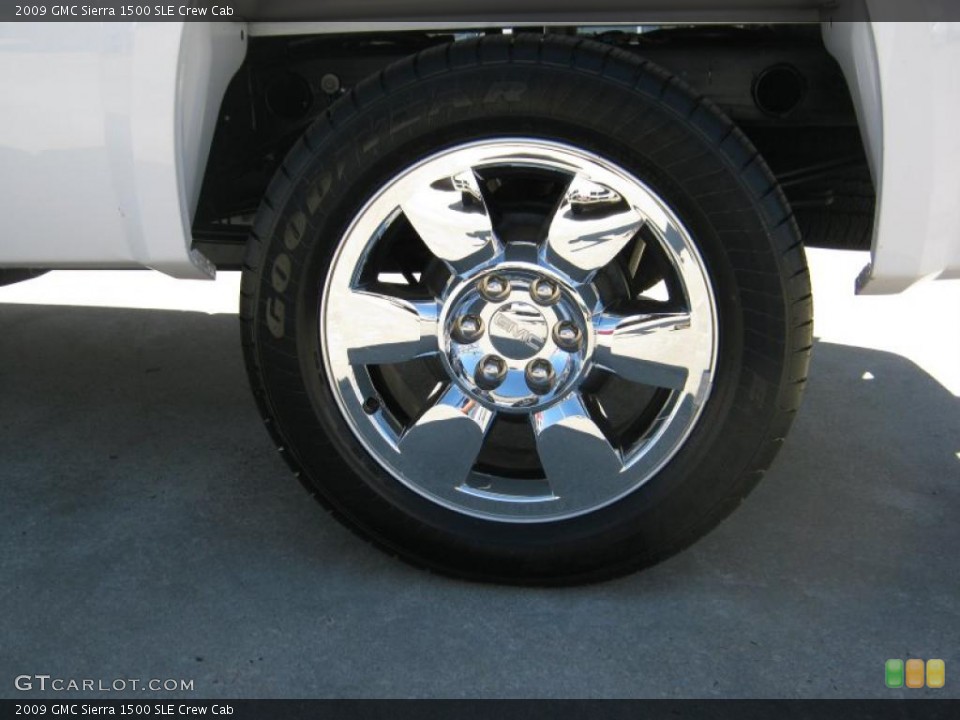 2009 GMC Sierra 1500 SLE Crew Cab Wheel and Tire Photo #37542286