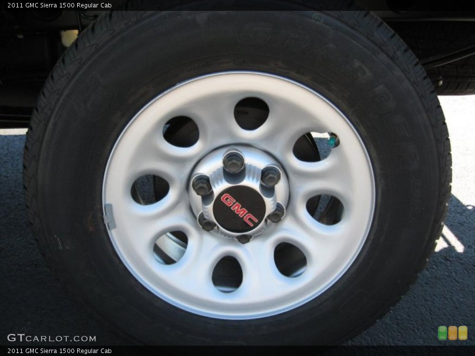 2011 GMC Sierra 1500 Regular Cab Wheel and Tire Photo #37547172