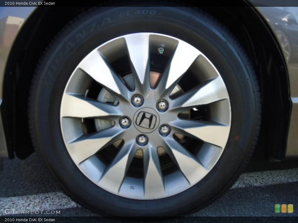 2010 Honda Civic EX Sedan Wheel and Tire Photo #37554860