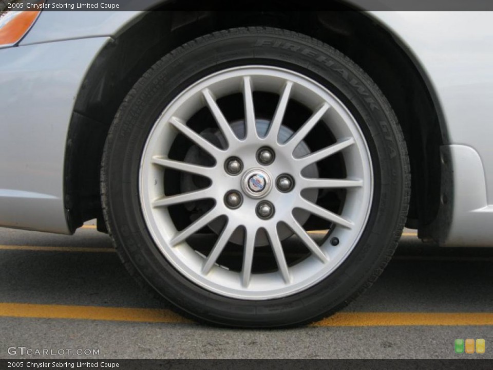 2005 Chrysler Sebring Limited Coupe Wheel and Tire Photo #37567234