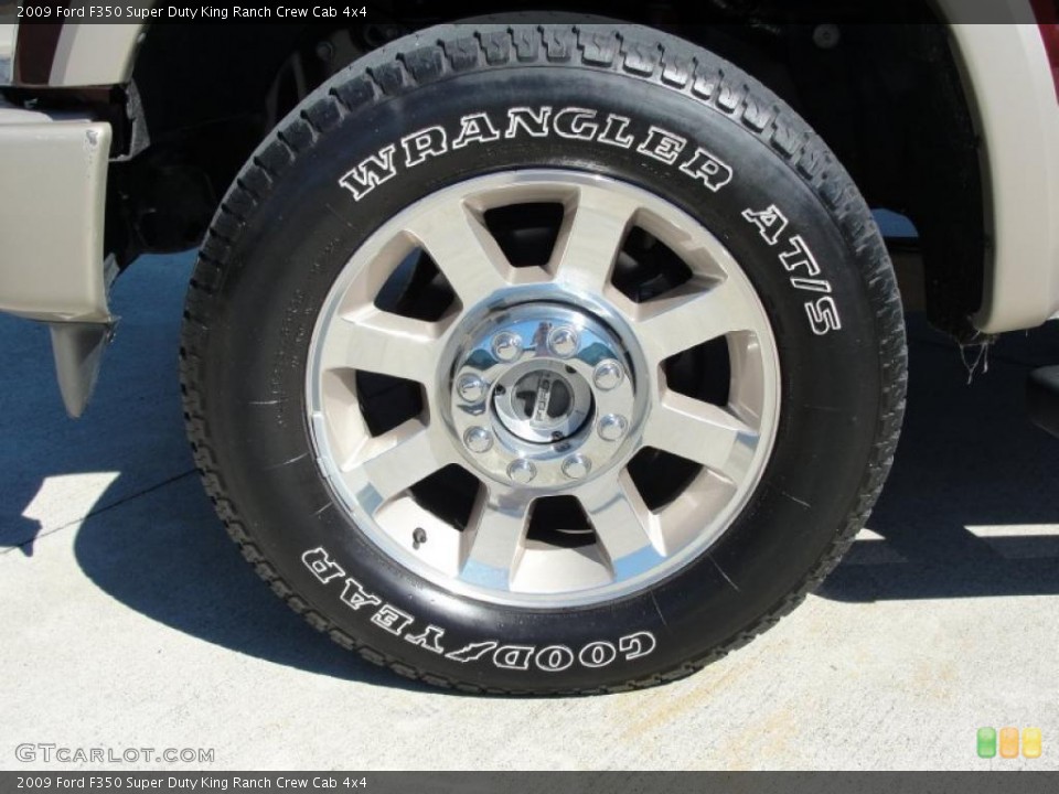 2009 Ford F350 Super Duty King Ranch Crew Cab 4x4 Wheel and Tire Photo #37578879