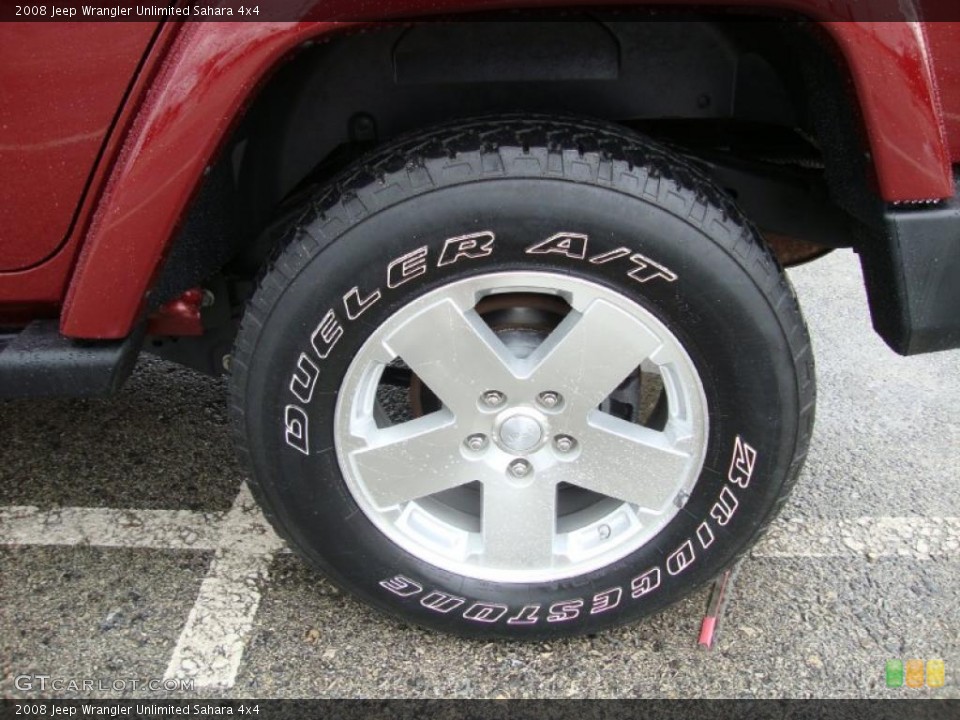 2008 Jeep Wrangler Unlimited Sahara 4x4 Wheel and Tire Photo #37601495