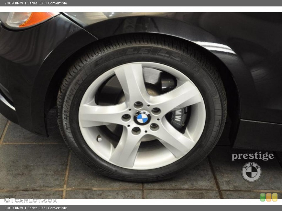 2009 BMW 1 Series 135i Convertible Wheel and Tire Photo #37660798