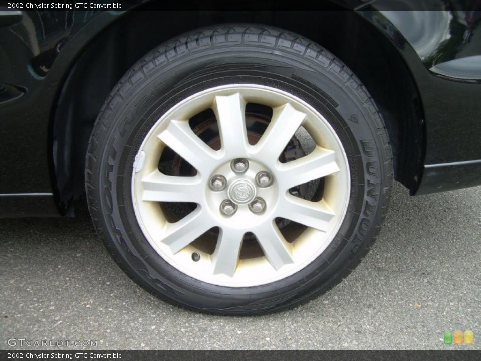 2002 Chrysler Sebring GTC Convertible Wheel and Tire Photo #37695794
