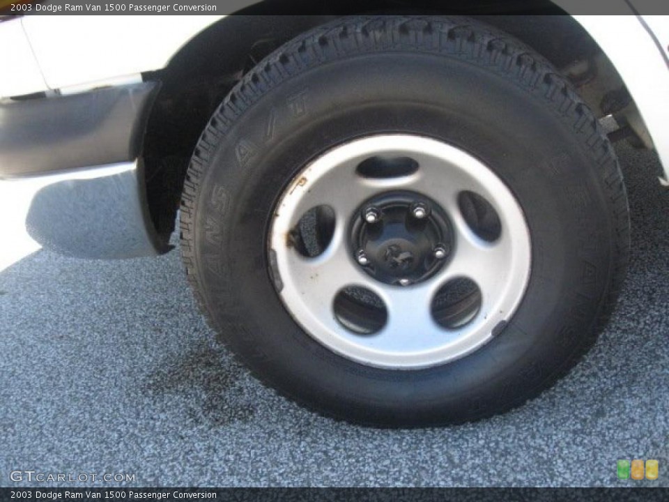 2003 Dodge Ram Van 1500 Passenger Conversion Wheel and Tire Photo #37715369