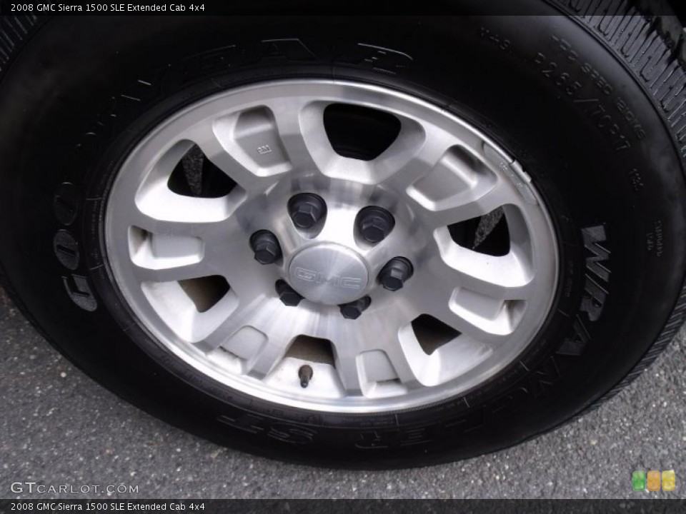 2008 GMC Sierra 1500 SLE Extended Cab 4x4 Wheel and Tire Photo #37731075