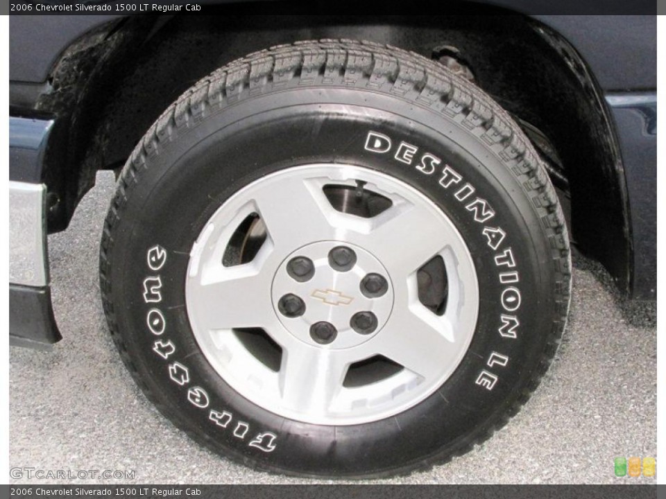 2006 Chevrolet Silverado 1500 LT Regular Cab Wheel and Tire Photo #37745802