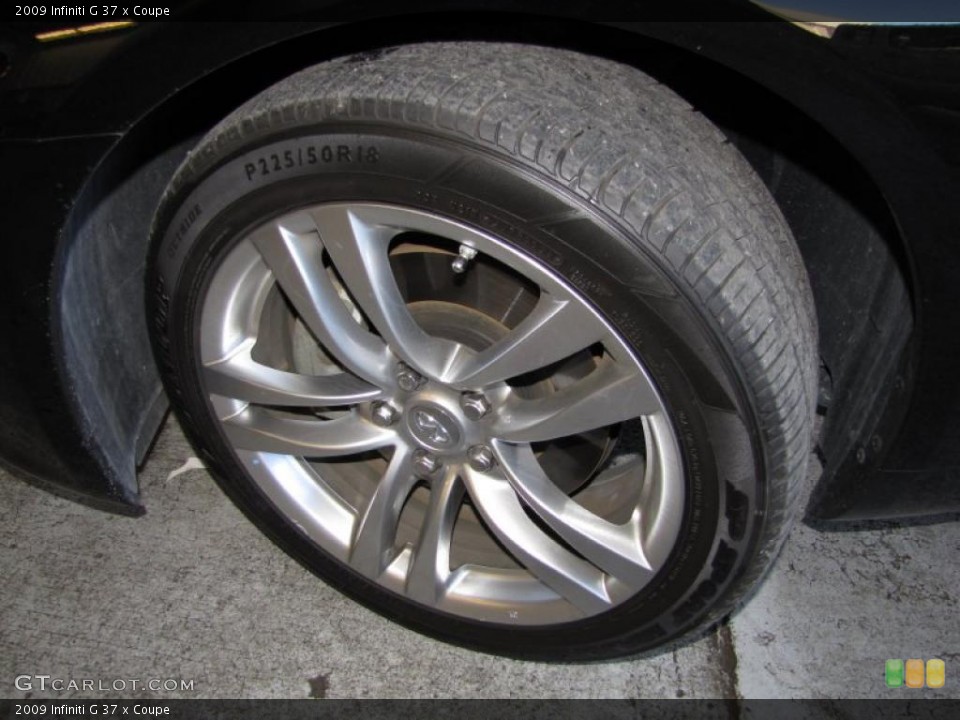 2009 Infiniti G 37 x Coupe Wheel and Tire Photo #37757794