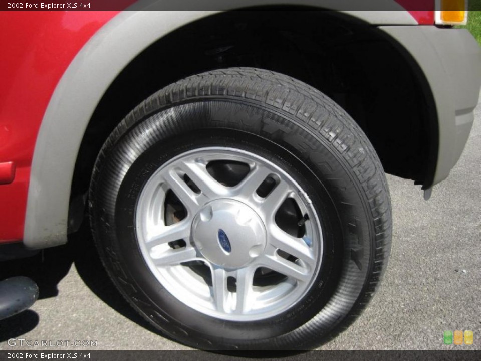 2002 Ford Explorer XLS 4x4 Wheel and Tire Photo #37778404