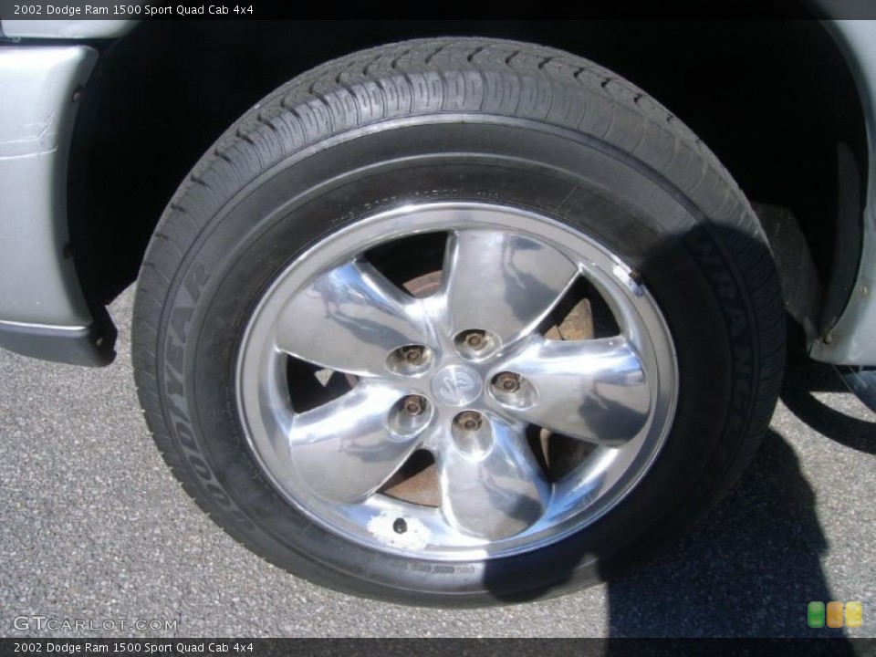2002 Dodge Ram 1500 Sport Quad Cab 4x4 Wheel and Tire Photo #37778572