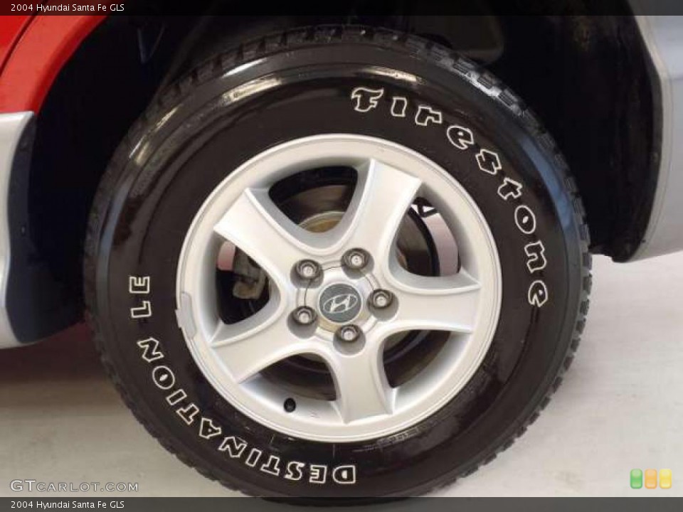 2004 Hyundai Santa Fe GLS Wheel and Tire Photo #37778724