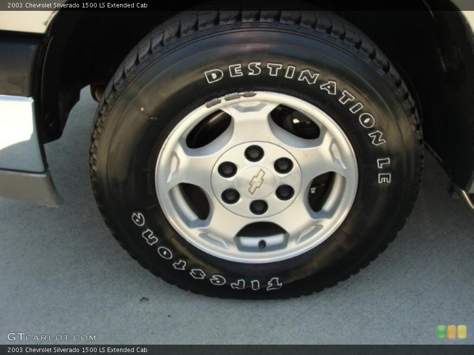 2003 Chevrolet Silverado 1500 LS Extended Cab Wheel and Tire Photo #37785528