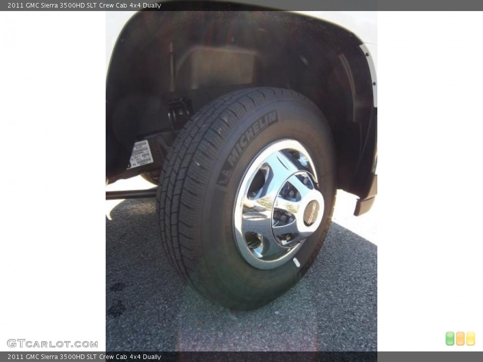 2011 GMC Sierra 3500HD SLT Crew Cab 4x4 Dually Wheel and Tire Photo #37793544